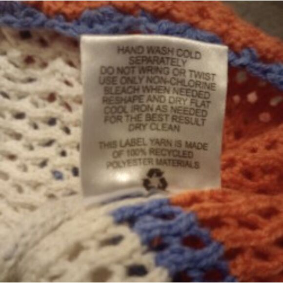 Hippie Rose Women's Size XSmall Crocheted Sweater - Picture 7 of 7